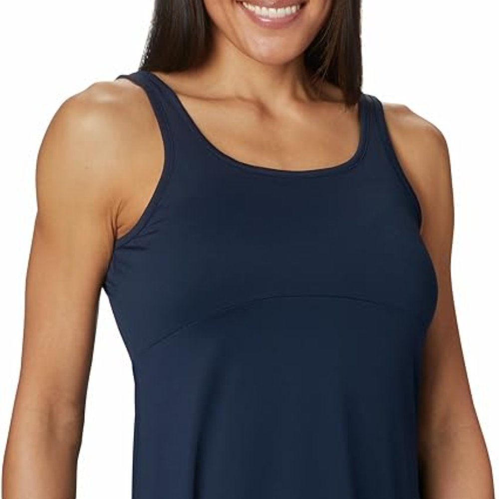 Columbia Navy Blue Freezer Sleeveless Mini Dress